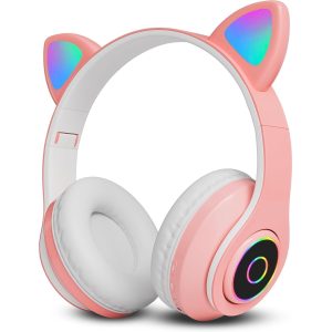 Cat Ears Pink Head Phones